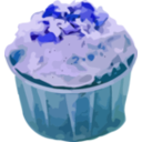 download Small Cake clipart image with 180 hue color