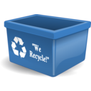 download Empty Recycling Box With Words clipart image with 0 hue color