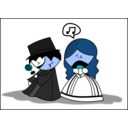 download The Phantom Of The Opera clipart image with 180 hue color