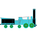 download Locomotive clipart image with 135 hue color