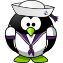download Sailor Penguin clipart image with 45 hue color
