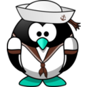download Sailor Penguin clipart image with 135 hue color