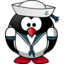 download Sailor Penguin clipart image with 315 hue color