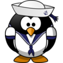 download Sailor Penguin clipart image with 0 hue color
