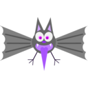 download Funny Bat clipart image with 270 hue color
