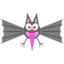 download Funny Bat clipart image with 315 hue color