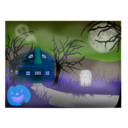 download Halloween Haunted House Fog clipart image with 180 hue color