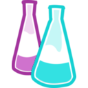 download Chemical Flasks clipart image with 90 hue color