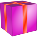 download Gift Box clipart image with 0 hue color