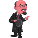 download Lenin Caricature 2 clipart image with 315 hue color