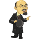 download Lenin Caricature 2 clipart image with 0 hue color