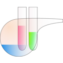 download Test Tubes And Retorta clipart image with 90 hue color
