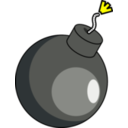 download Bomb clipart image with 0 hue color