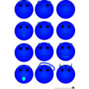 download Emoticons clipart image with 180 hue color
