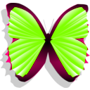 download Blue And Pink Butterfly clipart image with 90 hue color