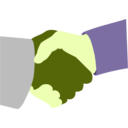 download Handshake clipart image with 45 hue color