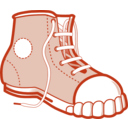download Blue Boot clipart image with 180 hue color
