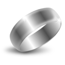 download Silver Ring clipart image with 0 hue color