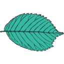 download Bi Serrate Leaf clipart image with 90 hue color