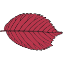 download Bi Serrate Leaf clipart image with 270 hue color
