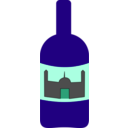 download Wine Bottle clipart image with 135 hue color