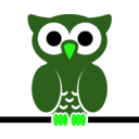 download Owl On Wire clipart image with 90 hue color