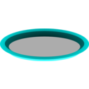 download Serving Tray clipart image with 180 hue color