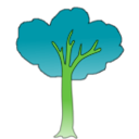 download Tree clipart image with 90 hue color