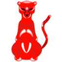 download Leopard clipart image with 315 hue color