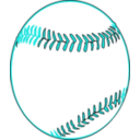 download Baseball clipart image with 180 hue color