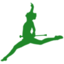 download Baton Twirler Silhouette clipart image with 270 hue color