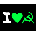 download I Love Communism clipart image with 135 hue color