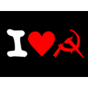 download I Love Communism clipart image with 0 hue color