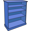 download Wooden Bookcase clipart image with 180 hue color