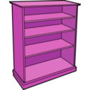 download Wooden Bookcase clipart image with 270 hue color