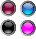 Round Glossy Buttons