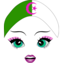 download Pretty Algerian Girl Smiley Emoticon clipart image with 315 hue color
