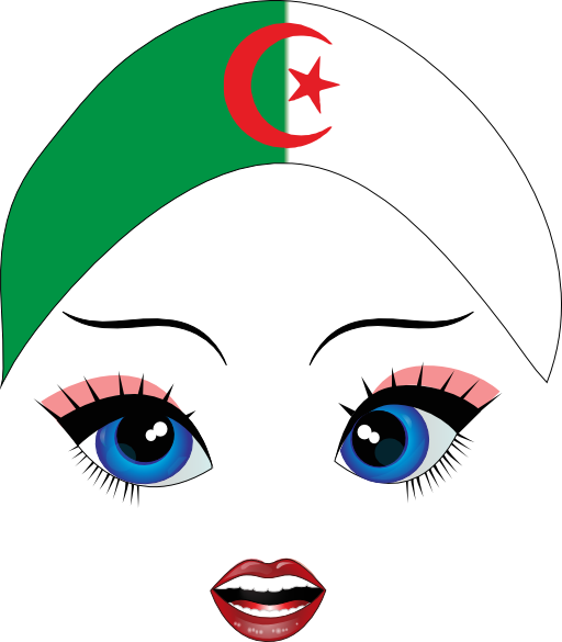 Pretty Algerian Girl Smiley Emoticon