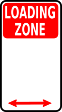 Sign Loading Zone