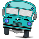 download Autobus clipart image with 180 hue color