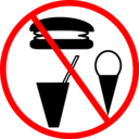 download No Food Allowed clipart image with 0 hue color