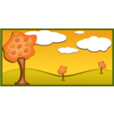 download Fall Landscape 4 clipart image with 0 hue color