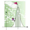 download Climbing The Gaussian Mountain clipart image with 270 hue color