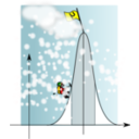 download Climbing The Gaussian Mountain clipart image with 0 hue color