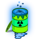 download Toxic Nuclear Barrel clipart image with 90 hue color
