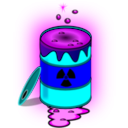 download Toxic Nuclear Barrel clipart image with 180 hue color
