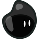 download Black Jelly clipart image with 270 hue color