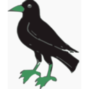 download Crow clipart image with 135 hue color