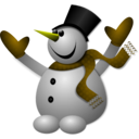 download Happy Snowman 2 clipart image with 45 hue color