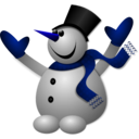 download Happy Snowman 2 clipart image with 225 hue color